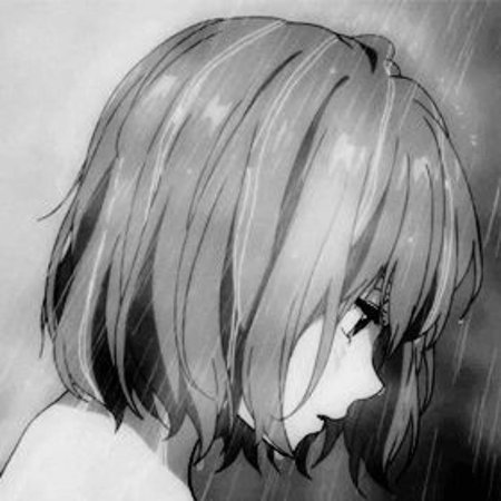 Грустная аниме