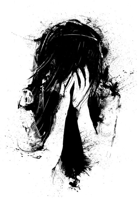 Арт черно белый