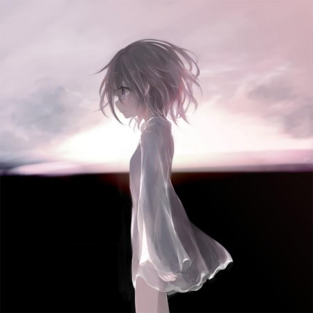 Аниме грустная девочка