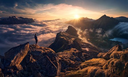 Рассвет в горах