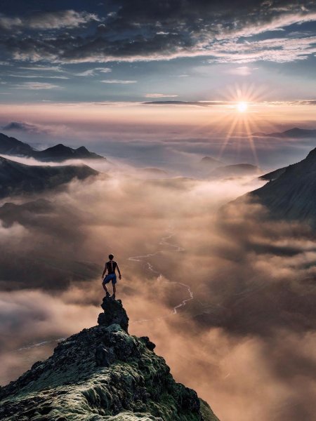 На вершине горы