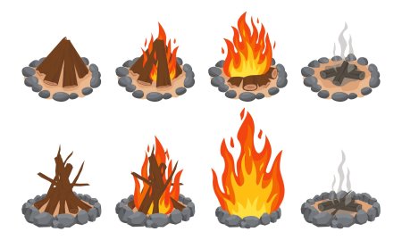 Костер вектор