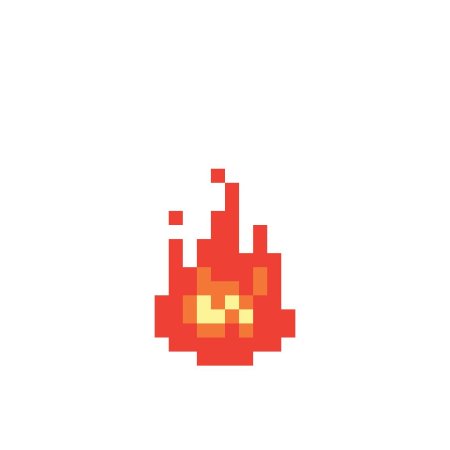 Пиксельный огонь