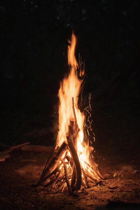 Горящий костер