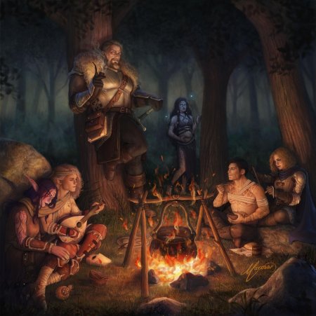 Группа приключенцев днд арт