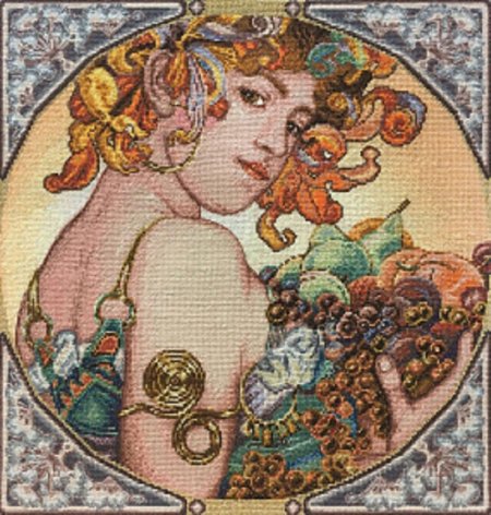 Альфонс муха вышивка панна