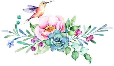 Акварельные цветы