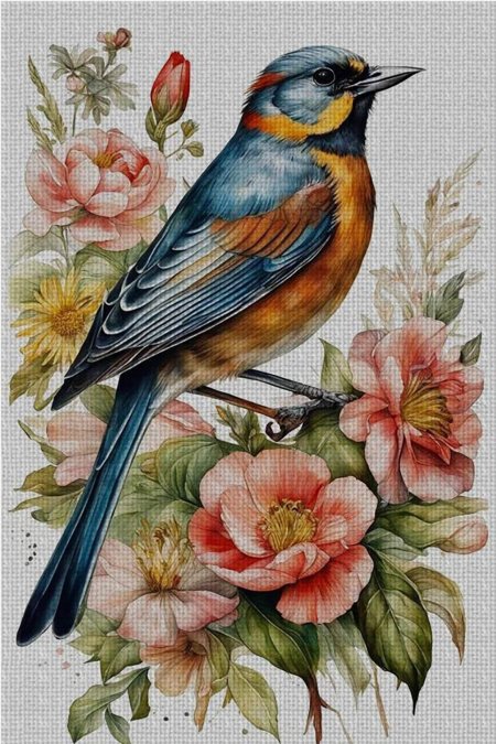 Живопись птицы