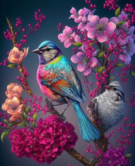 Живопись птицы