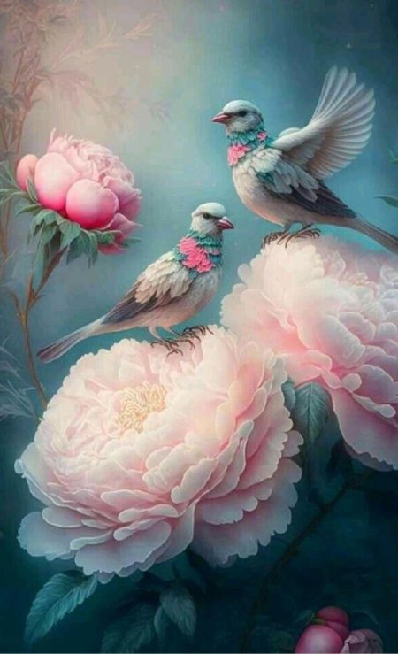 Живопись птицы