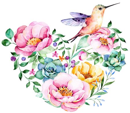 Акварельные цветы