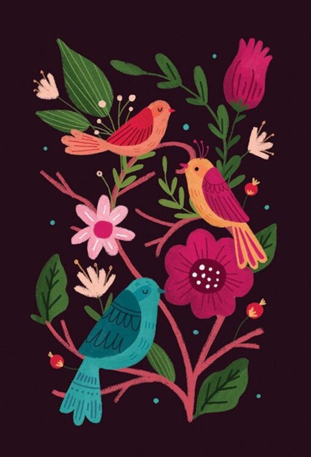 Декоративная композиция птицы