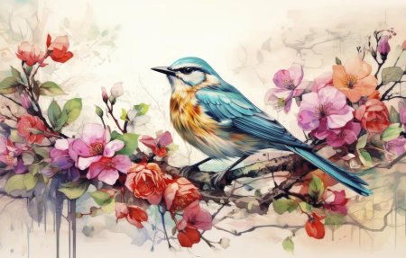 Весна акварель