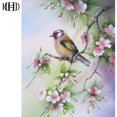 Алмазная вышивка птицы