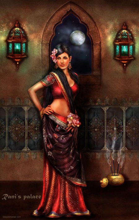 Восточные красавицы в живописи