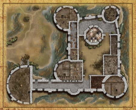 Карта замка днд