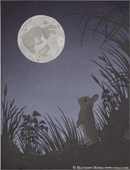 Лунный кролик легенда китай