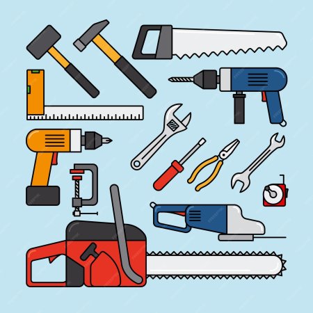 Строительные инструменты рисунок