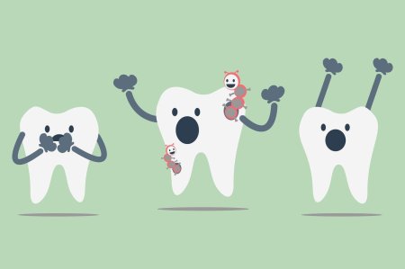 Зуб с кариесом