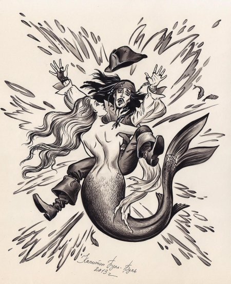 Пираты карибского моря джек и русалка