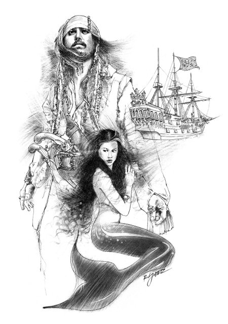 Джек воробей и русалка