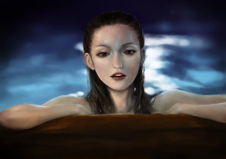 Девушка русалка арт