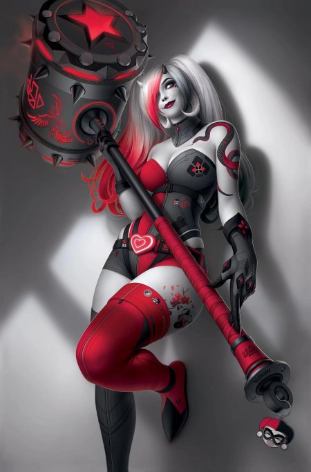 Харли квинн с молотом