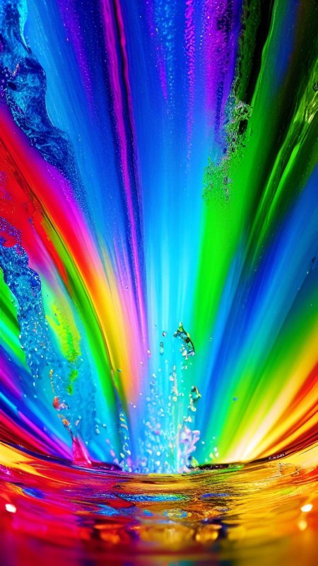 Rainbow color art