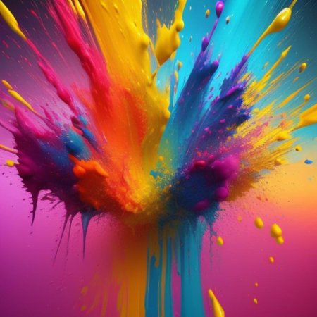 Разноцветные брызги