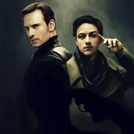 Эрик леншерр и чарльз ксавьер арт