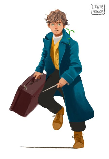 Ньют скамандер арт