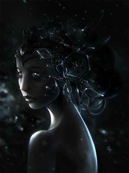 Красивая инопланетянка