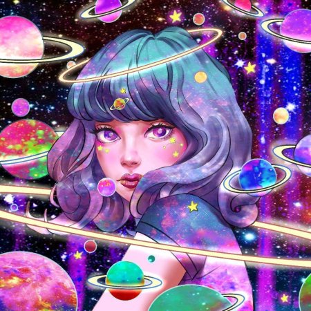 Космос девушка