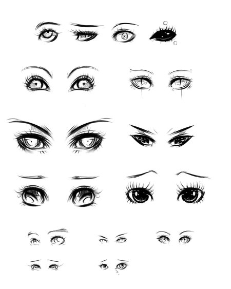Глаза аниме девушек