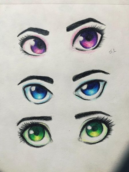 Глаза для рисования аниме