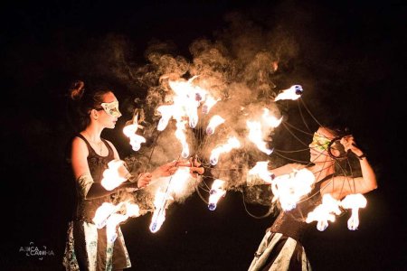 Огненные чаши фаер шоу