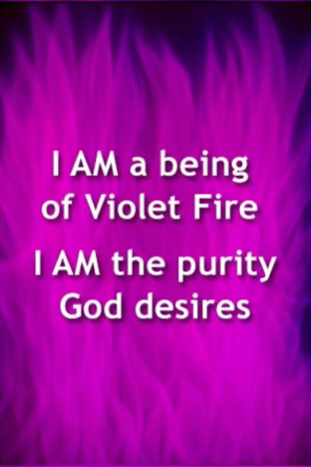 I am a being of violet fire