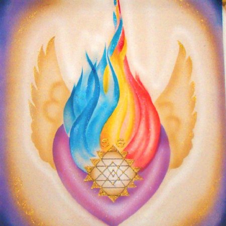 Трехлепестковое фиолетовое пламя