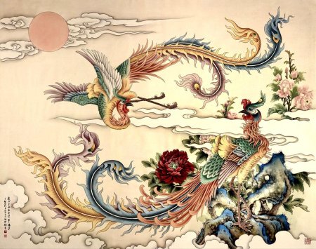 Китайская живопись дракон