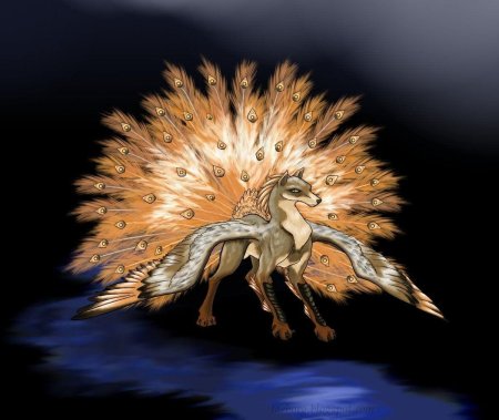 Кицунэ девятихвостый волк