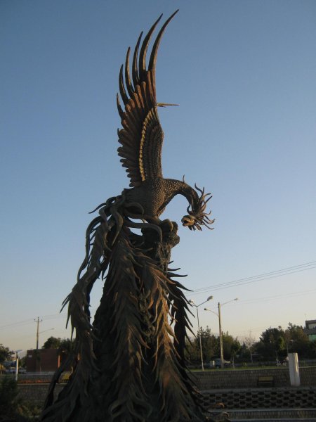 Памятник жар птице в тобольске