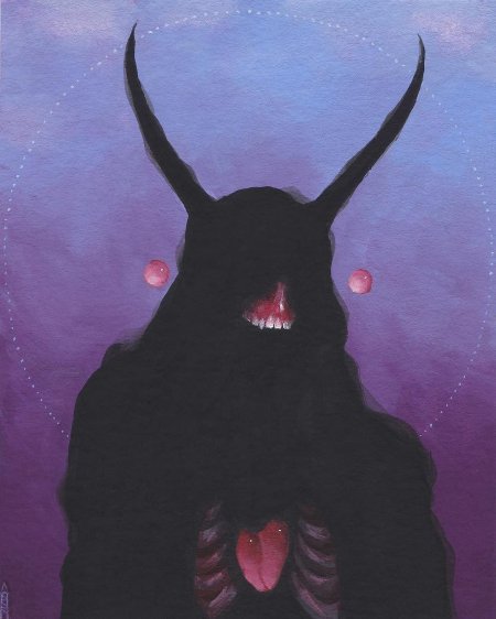 Сатана бафомет тёмный арт