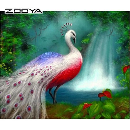 Павлины алмазная мозаика 5 д