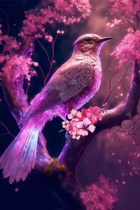 Волшебная птица арт весной