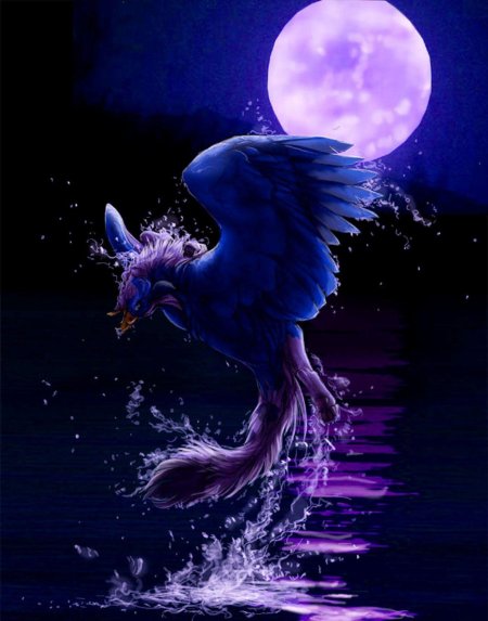 Фамильяр голубой грифон