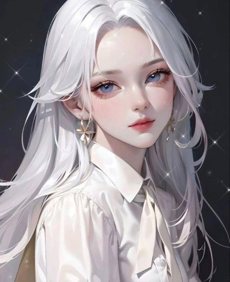 Белые волосы