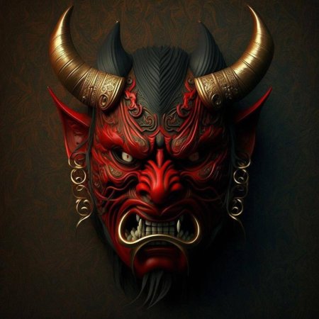 Японская маска демона