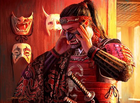 Маска самурая менгу