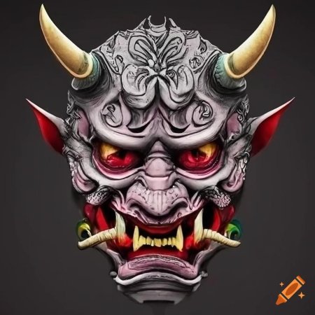 Японская маска демона