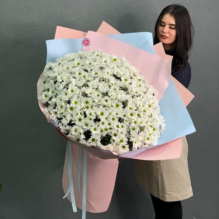 Большой букет ромашек